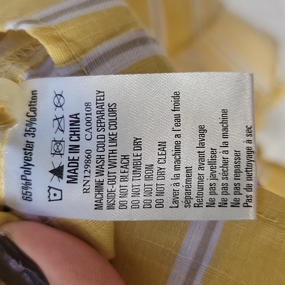 Rhythm button down fronttie crop - Picture 6 of 6